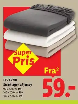 Lidl LIVARNO Stræklagen af jersey tilbud