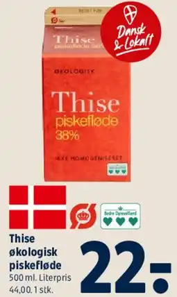 Coop 365 Thise økologisk piskefløde 38% tilbud