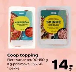 SuperBrugsen Coop topping tilbud