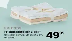 SuperBrugsen Friends stofbleer 3-pak tilbud