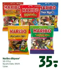 Coop 365 Haribo slikpose tilbud