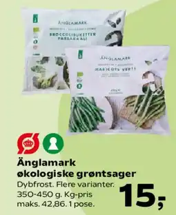 SuperBrugsen Änglamark økologiske grøntsager tilbud