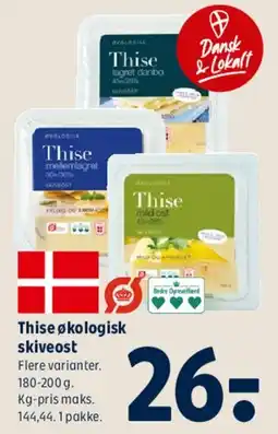 Coop 365 Thise økologisk skiveost tilbud