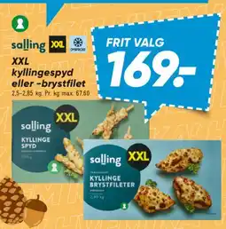 Bilka Salling XXL kyllingespyd eller kyllingebrystfileter tilbud