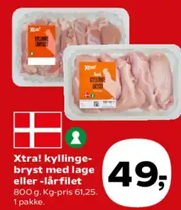 SuperBrugsen Xtra kyllingebryst eller lårfilet tilbud