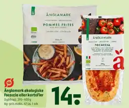Coop 365 Änglamark økologiske focaccia eller kartofler (pommes frites) tilbud
