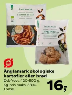 SuperBrugsen Änglamark økologiske kartofler eller brød tilbud