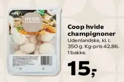 SuperBrugsen Coop hvide champignoner tilbud