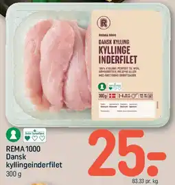 REMA 1000 Dansk kyllingeinderfilet tilbud