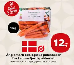 SuperBrugsen Änglamark økologiske gulerødder fra Lammfjordspakkeriet tilbud