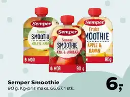 SuperBrugsen Semper Smoothie tilbud