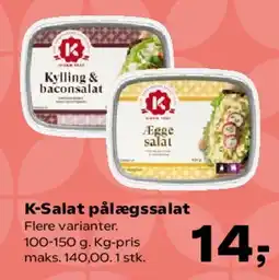 SuperBrugsen K-Salat pålægssalat tilbud