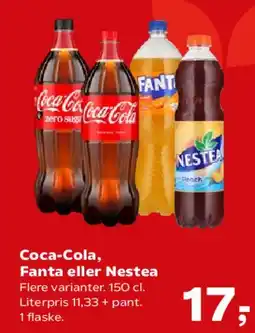 SuperBrugsen Coca‑Cola, Fanta eller Nestea tilbud