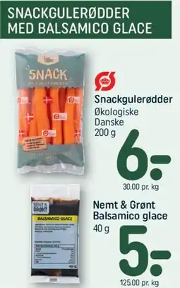 REMA 1000 Snackgulerødder med balsamico glace tilbud