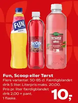 SuperBrugsen Fun, Scoop eller Torst tilbud