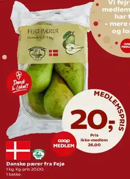 SuperBrugsen Danske pærer fra Fejø tilbud