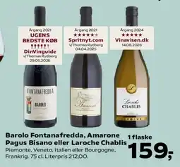 SuperBrugsen Barolo Fontanafredda, Amarone Pagus Bisano eller Laroche Chablis tilbud