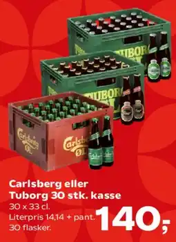 SuperBrugsen Carlsberg eller Tuborg 30 stk. kasse tilbud