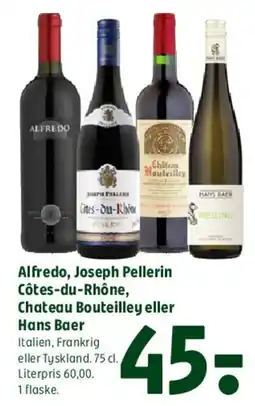 Coop 365 Alfredo, Joseph Pellerin, Chateau Bouteilley eller Hans Baer tilbud