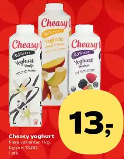 SuperBrugsen Cheasy yoghurt tilbud