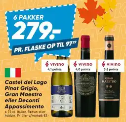 Bilka Castel del Lago / Gran Maestro / Deconti Appassimento (6 pakker) tilbud