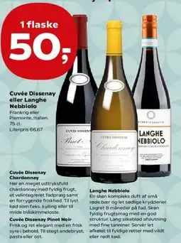 SuperBrugsen Cuvée Dissenay eller Langhe Nebbiolo tilbud