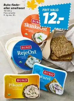 Bilka Buko fløde- eller smelteost tilbud