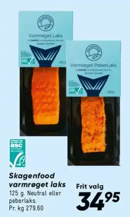 Bilka Skagenfood varmrøget laks tilbud