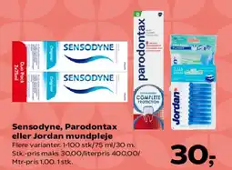 SuperBrugsen Sensodyne, Parodontax eller Jordan mundpleje tilbud