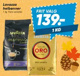 Bilka Lavazza helebønner tilbud