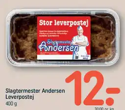 REMA 1000 Slagtermester Andersen Leverpostej tilbud