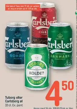REMA 1000 Tuborg eller Carlsberg øl tilbud
