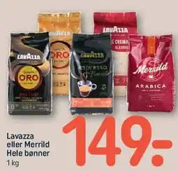 REMA 1000 Lavazza eller Merrild Hele bønner tilbud