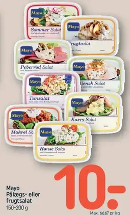 REMA 1000 Mayo Pålæg- eller frugtsalat tilbud