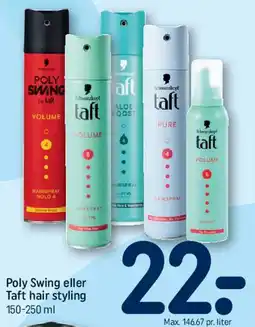 REMA 1000 Poly Swing eller Taft hår styling tilbud