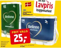 jem & fix Belinno toilettepapir eller køkkenrulle tilbud