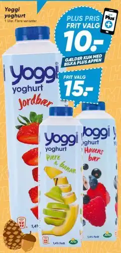 Bilka Yoggi yoghurt tilbud