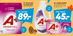 Bilka A+ vaskemiddel (flydende / kapsler) tilbud