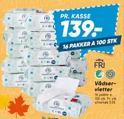 Bilka Salling FRI vådservietter tilbud