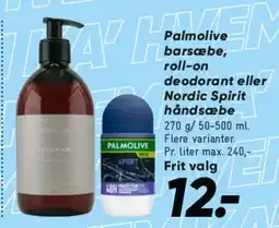 Bilka Palmolive / håndsæbe eller roll-on deodorant tilbud