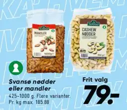 Bilka Nødder / mandler tilbud