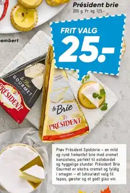 Bilka Président brie tilbud