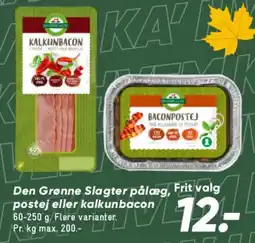 Bilka Den Grønne Slagter pålæg tilbud