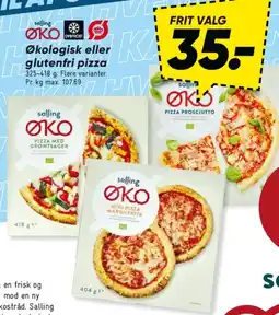 Bilka Økologisk eller glutenfri pizza tilbud