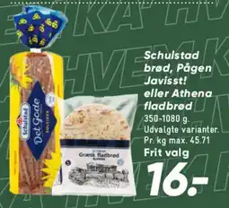 Bilka Skulstad / Pågen / Athena brød tilbud