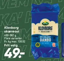 Bilka Klovborg skæreost tilbud