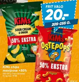 Bilka KIMs chips / Ostepops tilbud