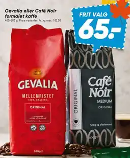 Bilka Gevalia eller Café Noir formalet kaffe tilbud