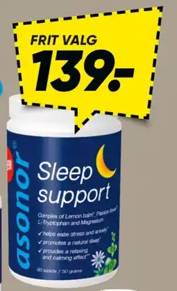 Bilka Asonor / Sleep Support tilbud