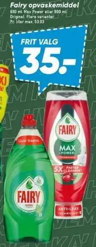 Bilka Fairy maxi pack opvasketabs tilbud